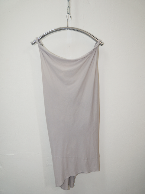 2000's draped embellished back dress