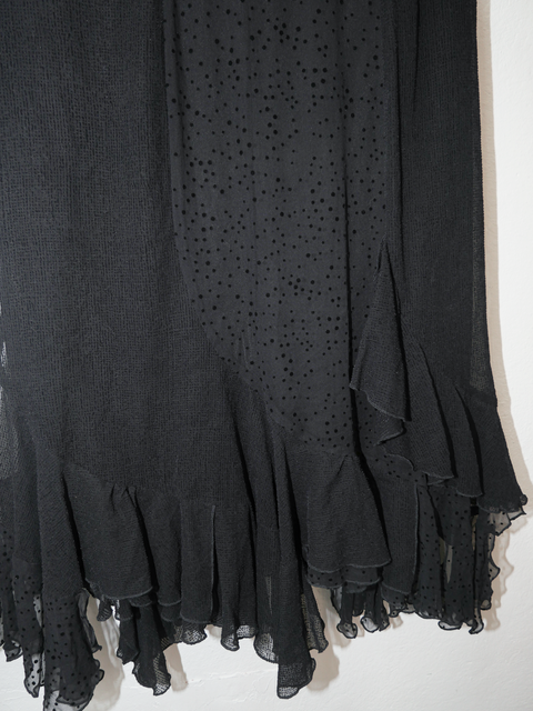 2000’s sheer polka dot midi skirt