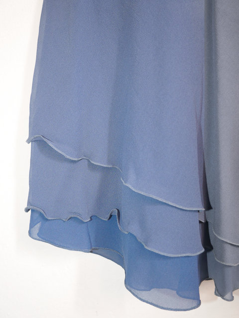 1990’s pure silk layered midi skirt