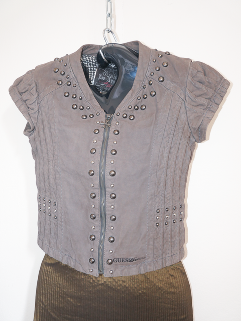 2000’s GUESS studded leather top