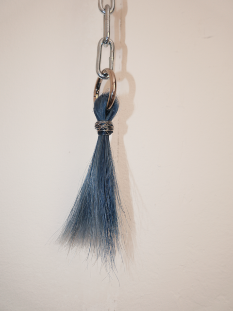 Upcycle horse bag charm