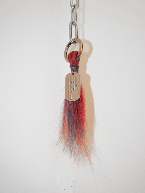 Upcycle horse bag charm