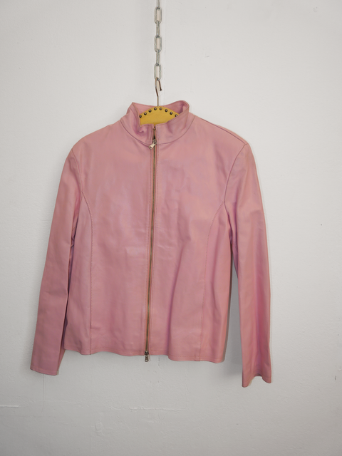 1990’s Barbie pink leather jacket