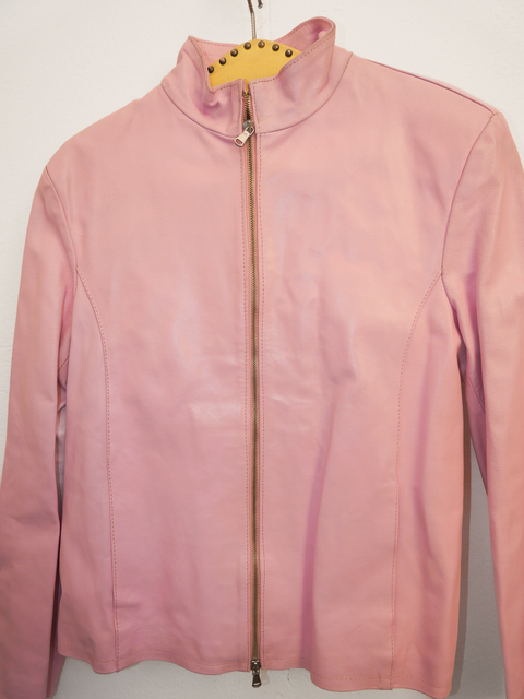 1990’s Barbie pink leather jacket