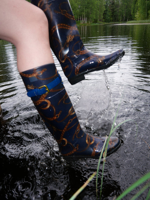 2000's Ralph Lauren equestrian rain boots
