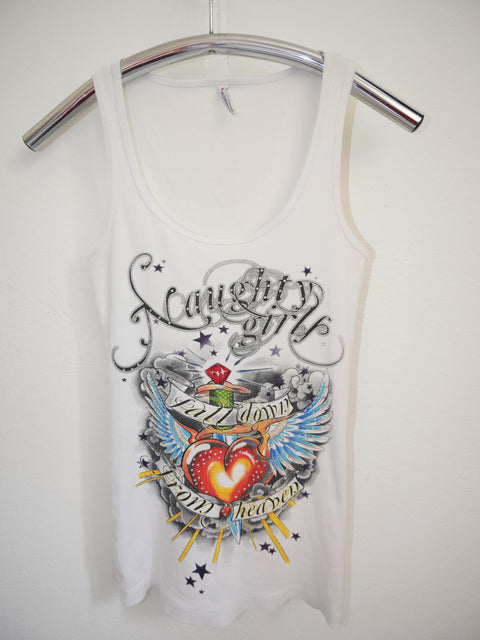 2000's rhinestone graphic tank