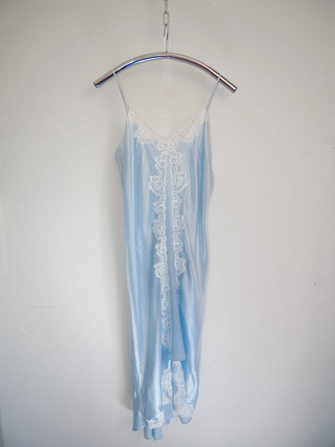 1980's pure silk lace slip dress