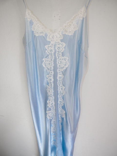 1980's pure silk lace slip dress