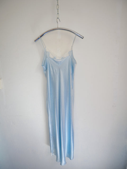 1980's pure silk lace slip dress