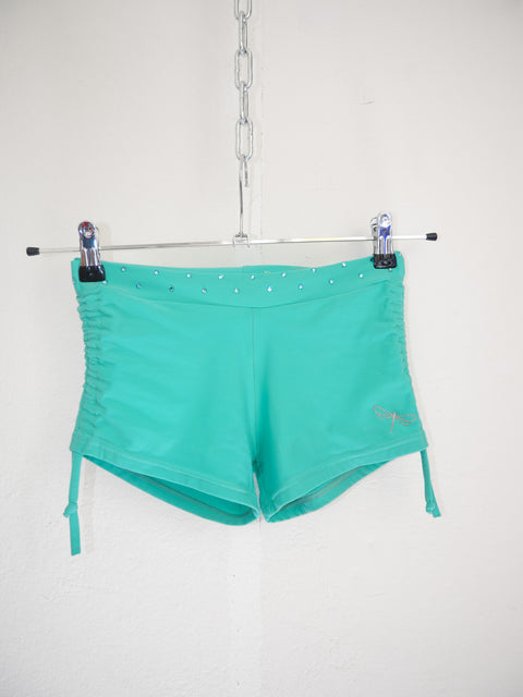 2000's rhinestone swim shorts