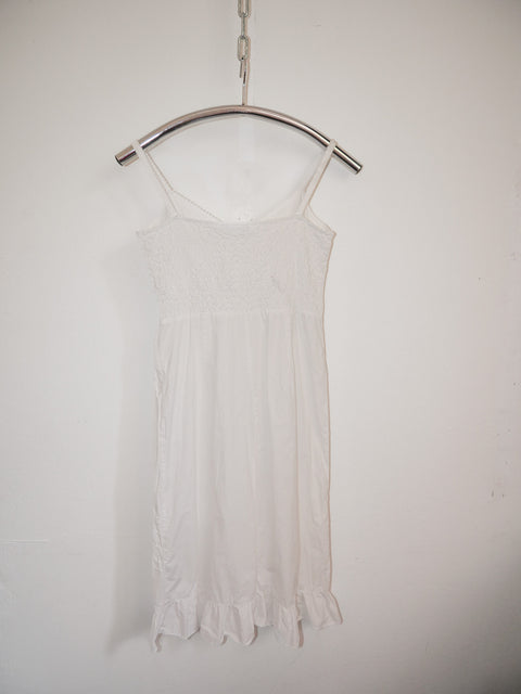 1990's white cotton sundress