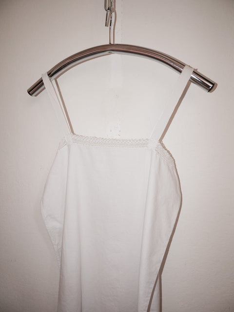 1970's white cotton sundress