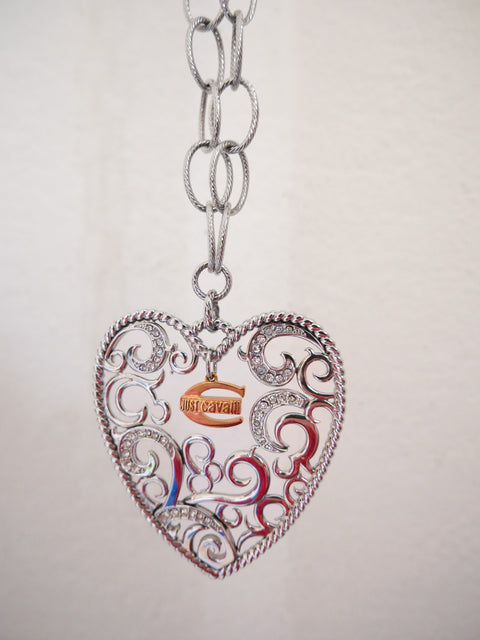 2000's Roberto Cavalli heart chain belt
