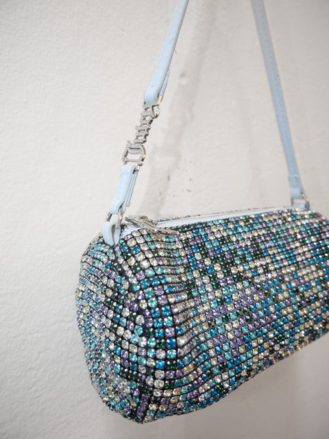 2000's juicy couture rhinestone barrel bag