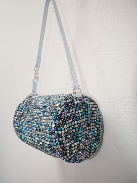 2000's juicy couture rhinestone barrel bag