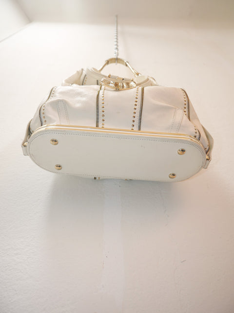 2000's Versace heart medusa hobo bag