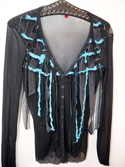2000’s mesh Hugo Boss cardi