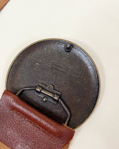 Y2K Italian leather boho belt