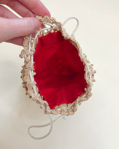 Macramé pouch bag