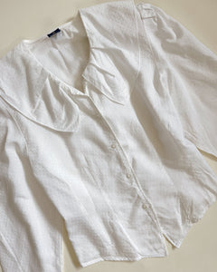 Doll collar white blouse