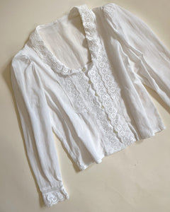 70’s cotton lace blouse
