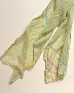 Pastel chiffon silk scarf