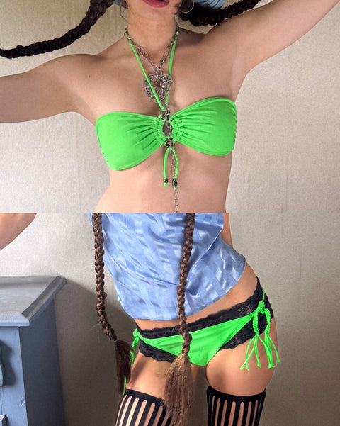 2000's neon green deadstock bikini by Panos Emporio