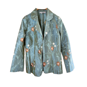 Metallic floral jacket