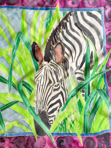 Zebra silketørklæde