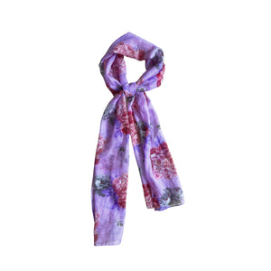 Purple rose headscarf
