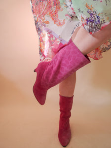 Barbie 60's paisley boots